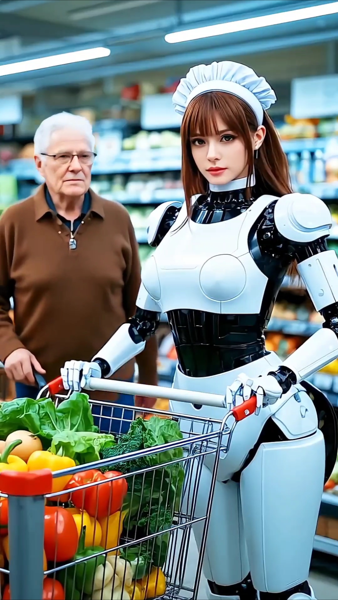 ai机器人逛超市买菜