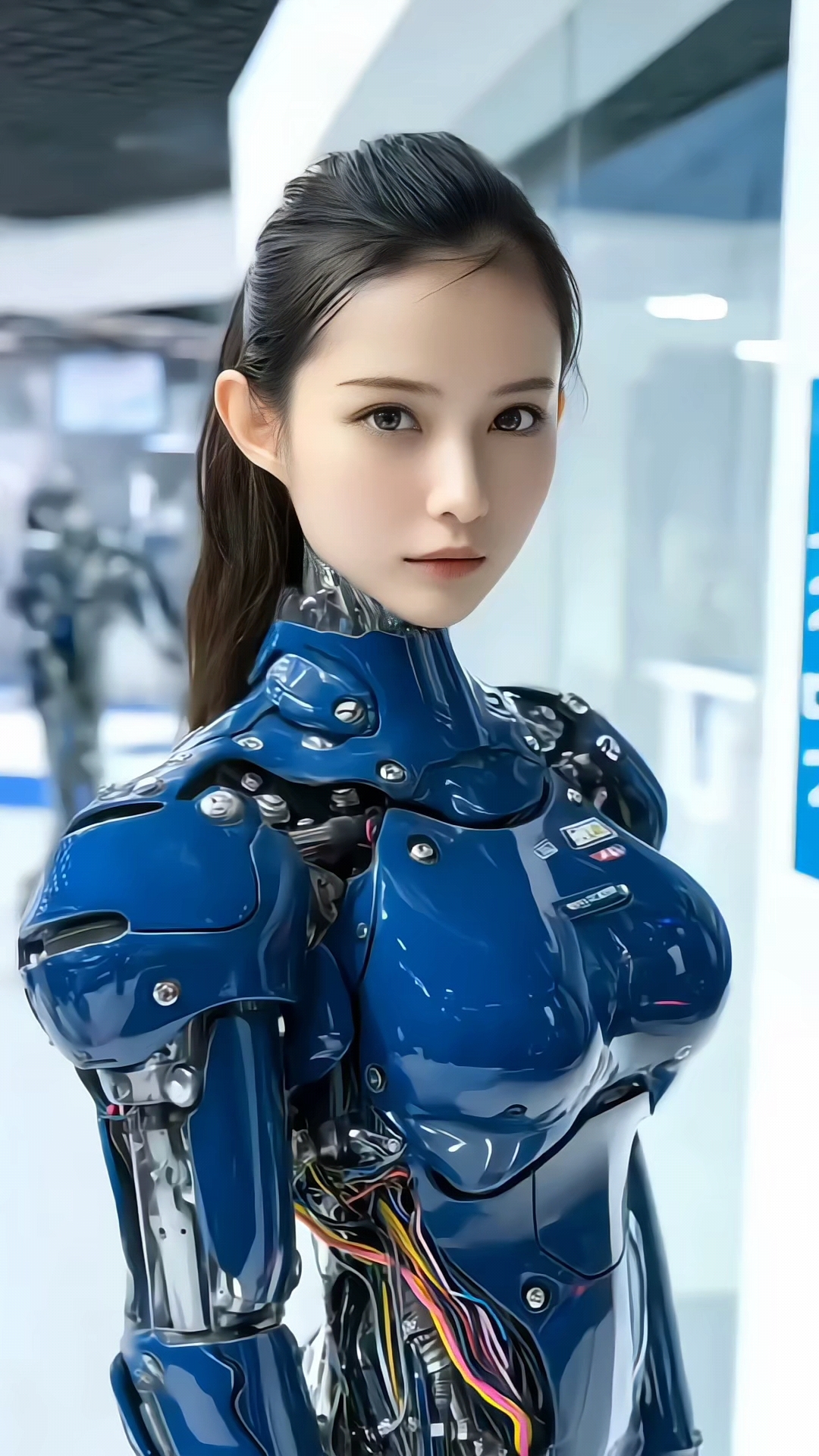 人工智能机器人美女