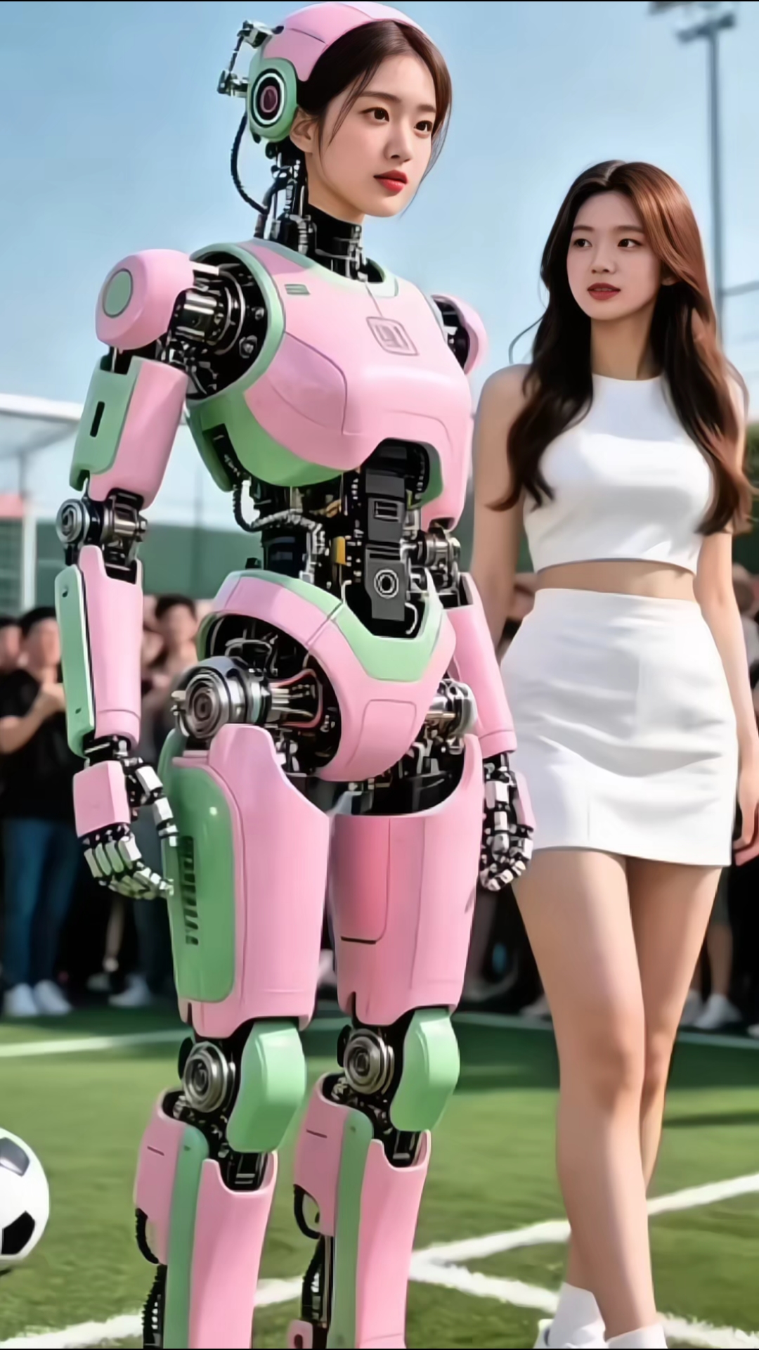 美女机器人跳舞