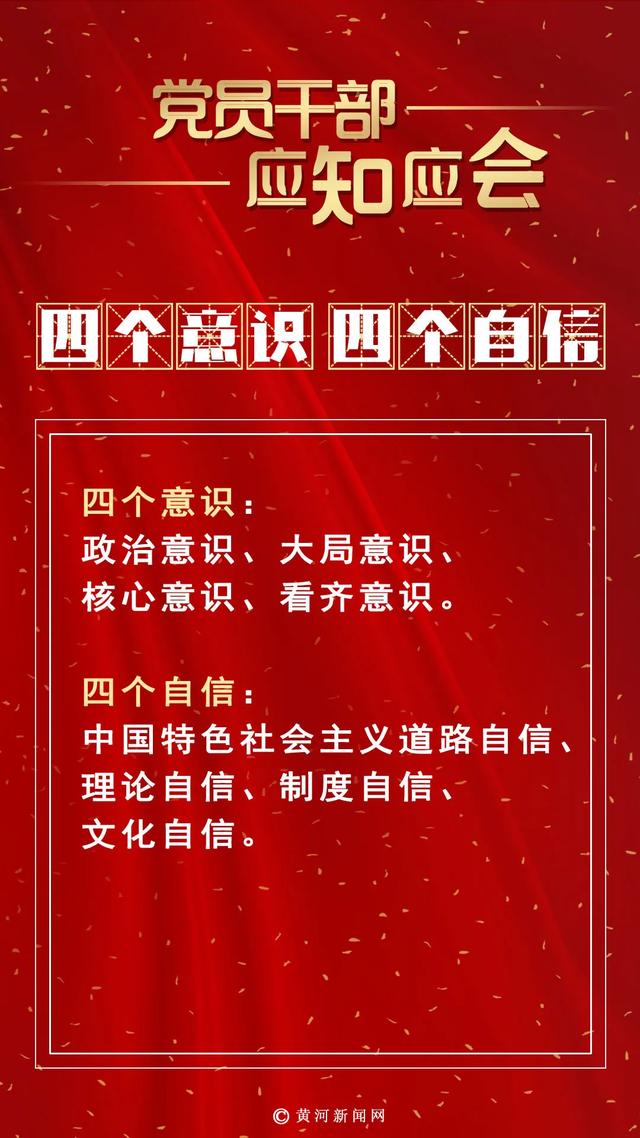 党员干部应知应会:四个意识 四个自信