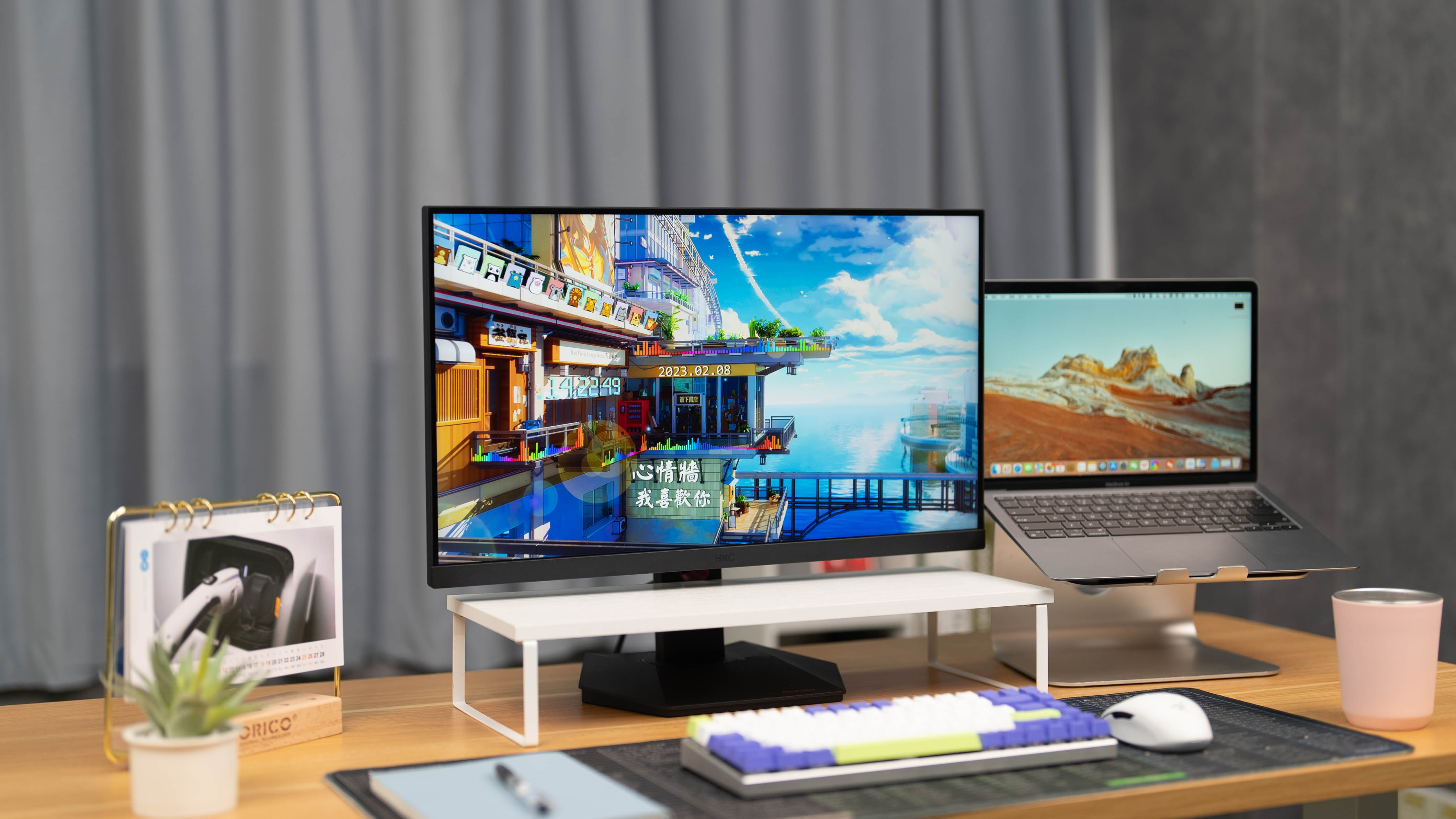 hkc神盾显示器mg24q - 学生电竞宿舍必备神机