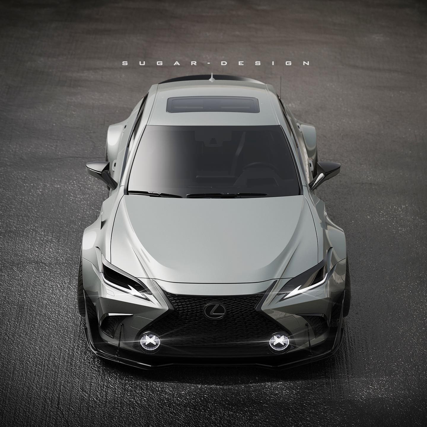 雷克萨斯es改装成这样怎么样?拥有超宽的臀部和低趴的车身