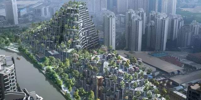 现实版巴比伦空中花园——上海"天安阳光半岛""1000 trees"