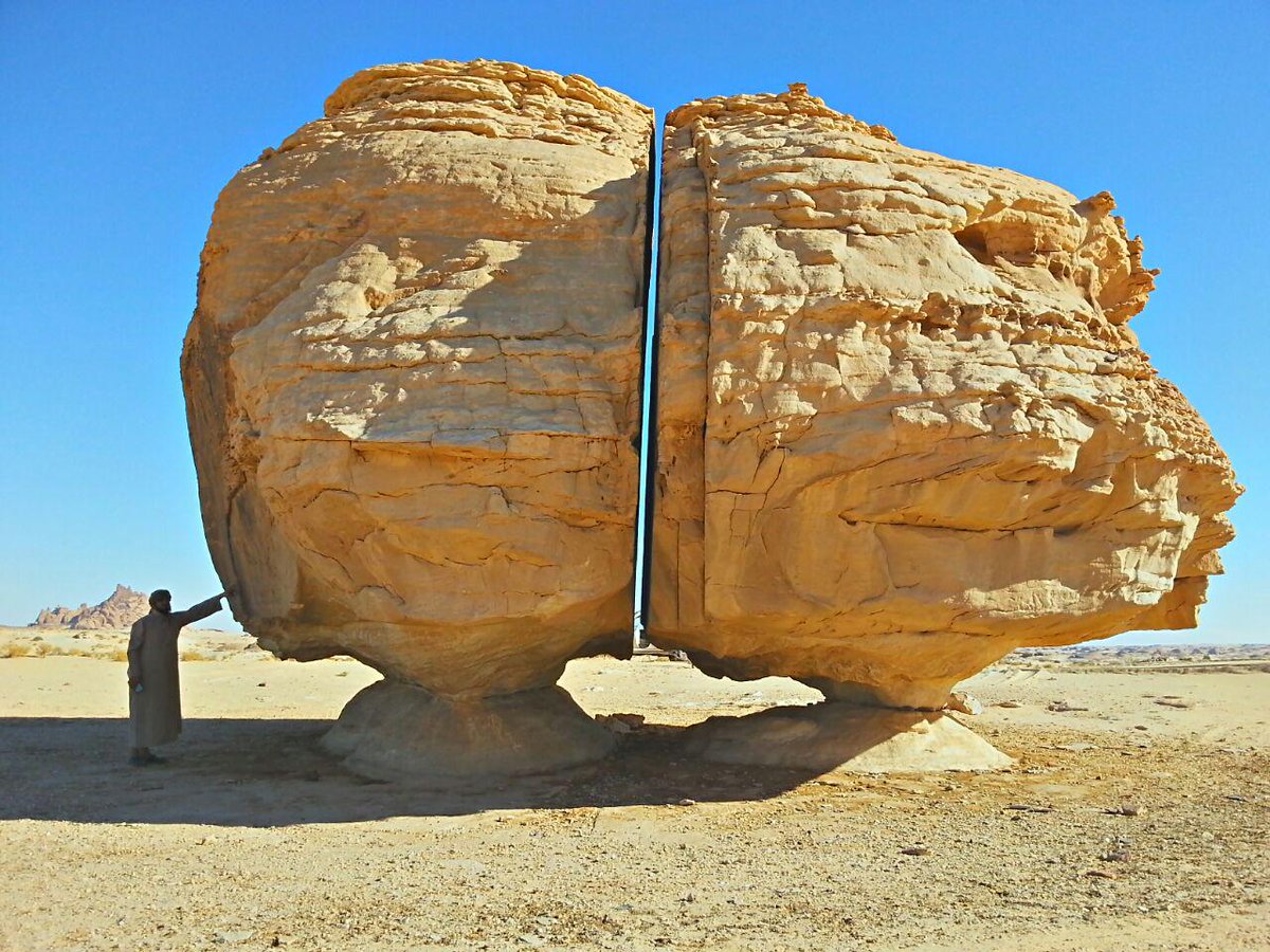 4000多年前的巨石被精准切成两半,切口光滑非人类所为,至今未解