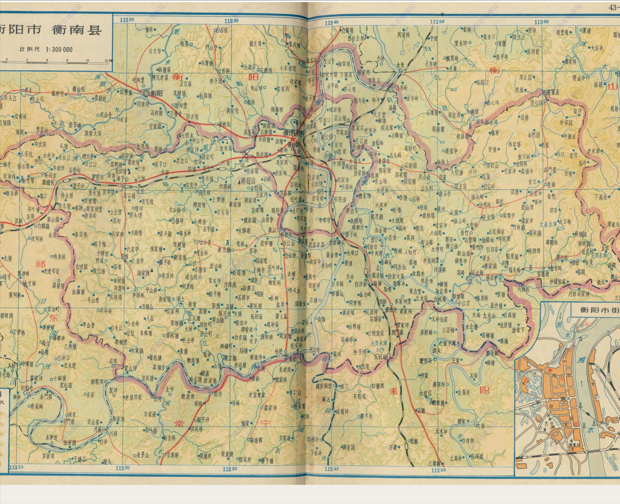 1964年时候的衡阳市和衡南县南岳衡阳市南岳区设置的历史则最为坎坷.