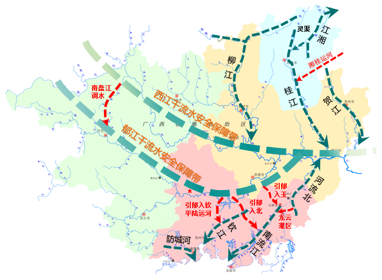 桂林河流水系分布图图片