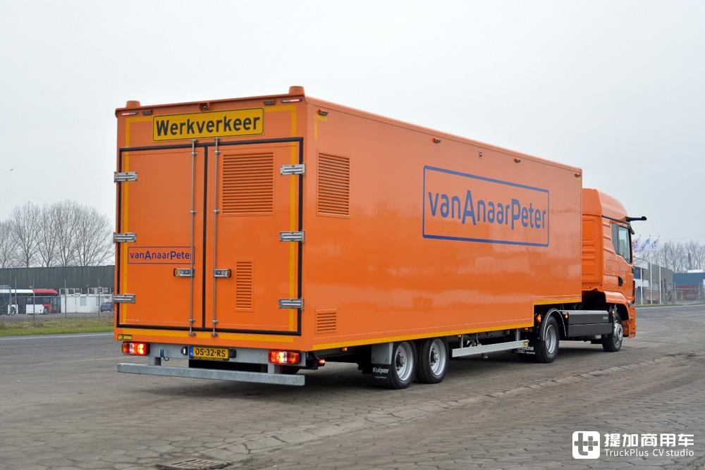 轻卡改装半挂车,还带电子后视镜?曼恩tgl改装的轻型半挂车实拍