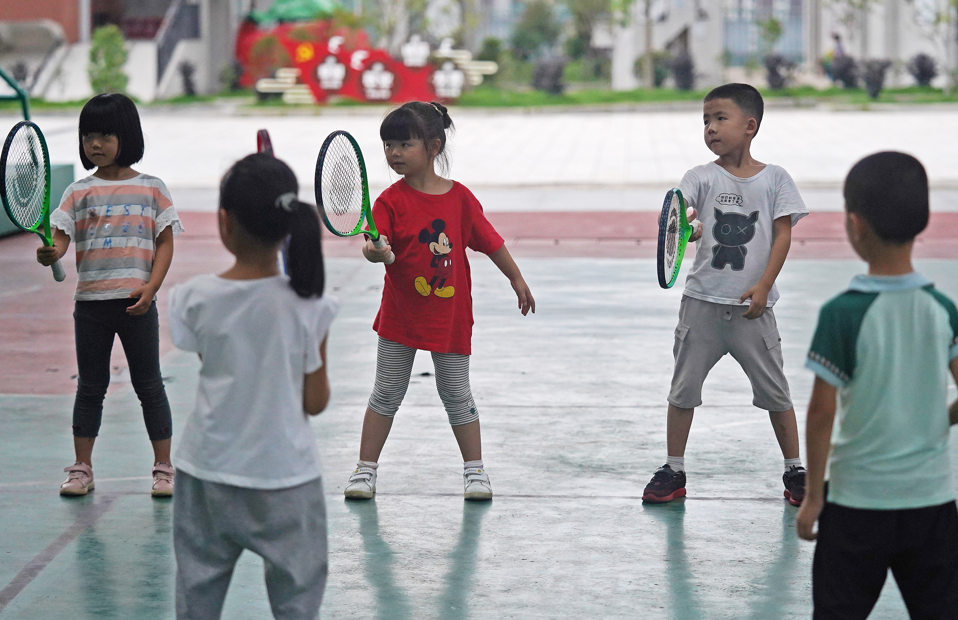 新学期的趣味网球课(8)