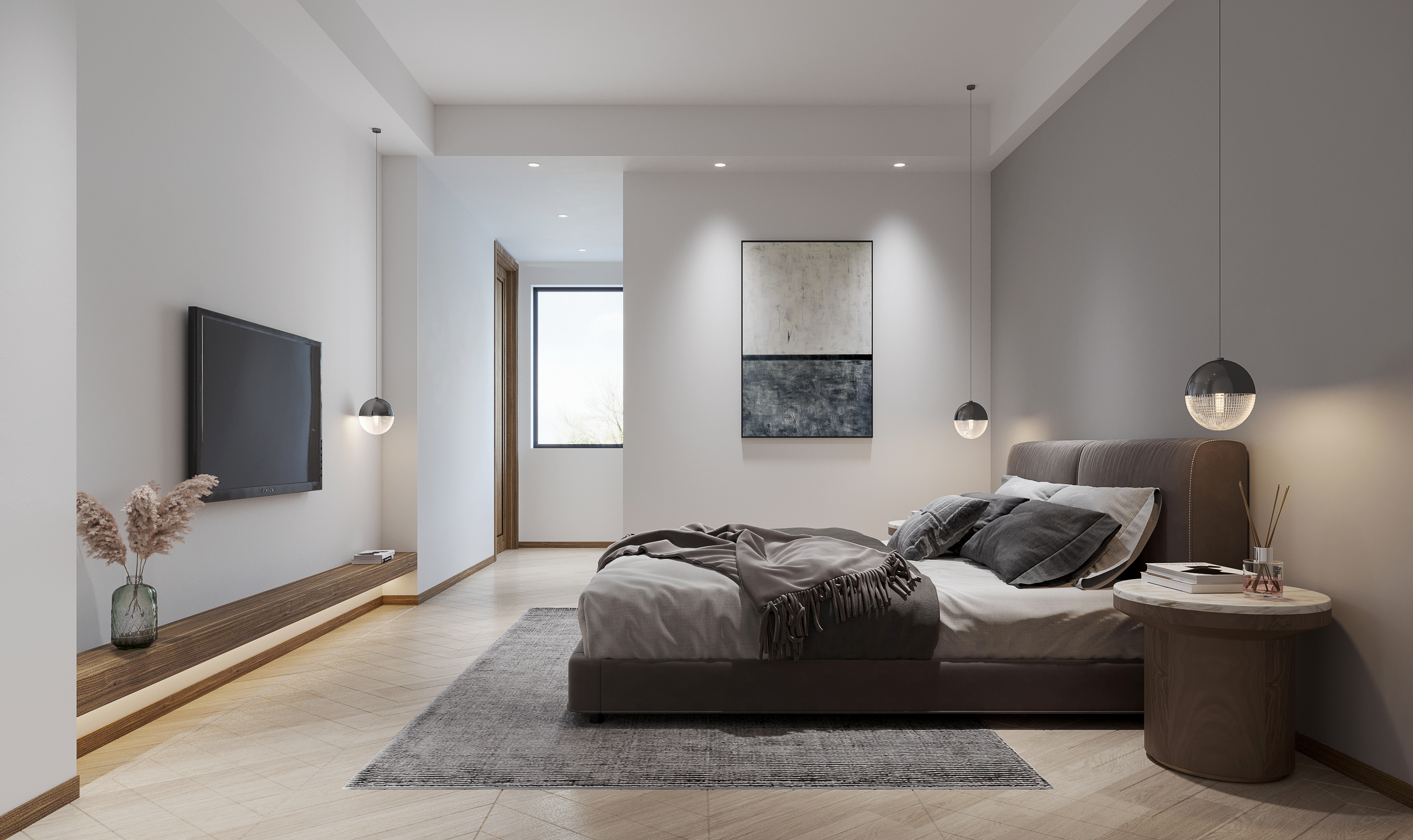 深圳装修:龙岗振业城别墅,现代风与新中式的结合