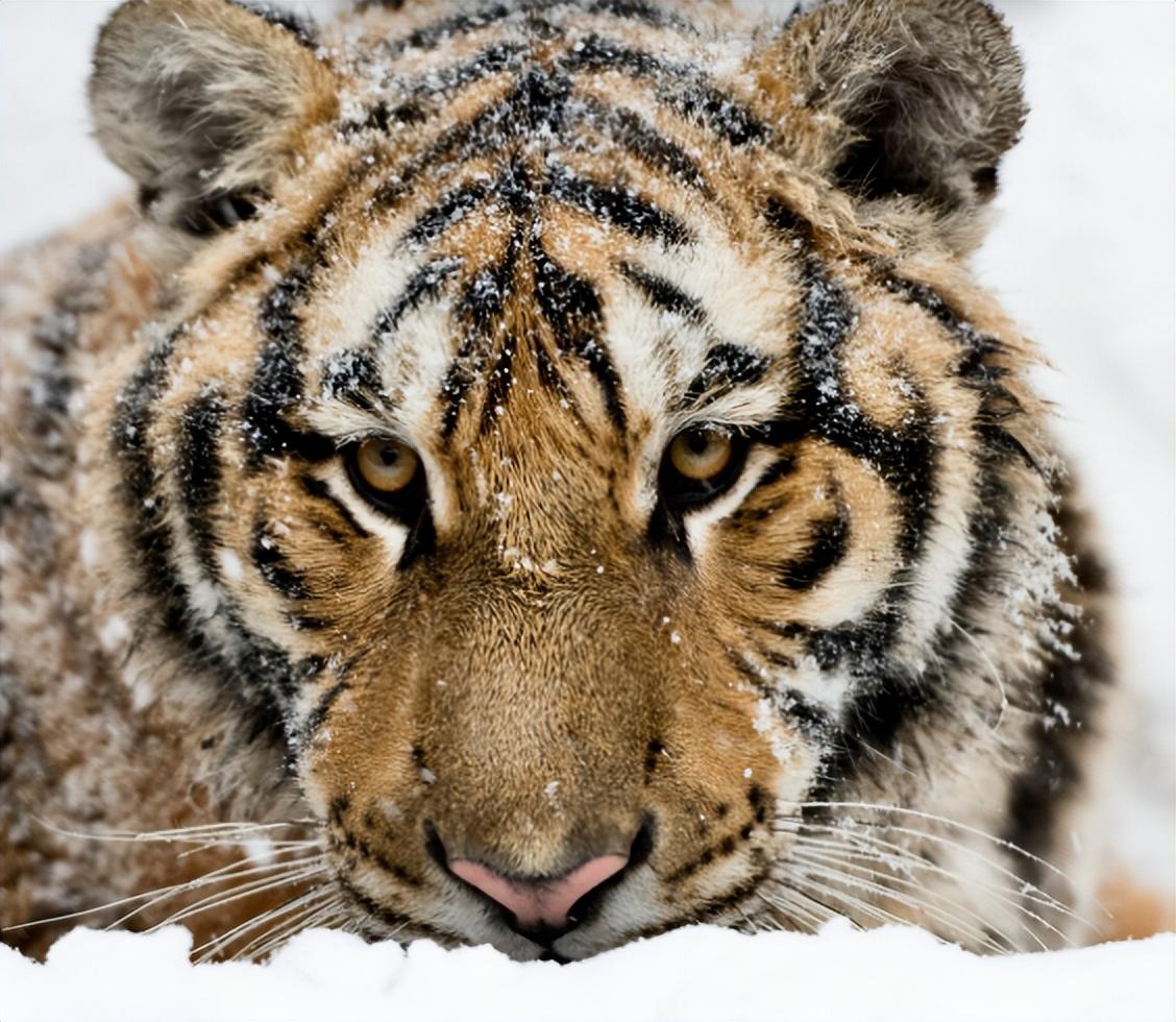 5头东北虎"惊现"吉林小镇,体重超500斤,一击就能拍碎野猪的头