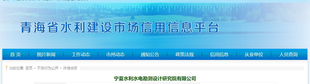 宁夏水利水电勘测设计研究院违反水利建设相关规定被责令整改