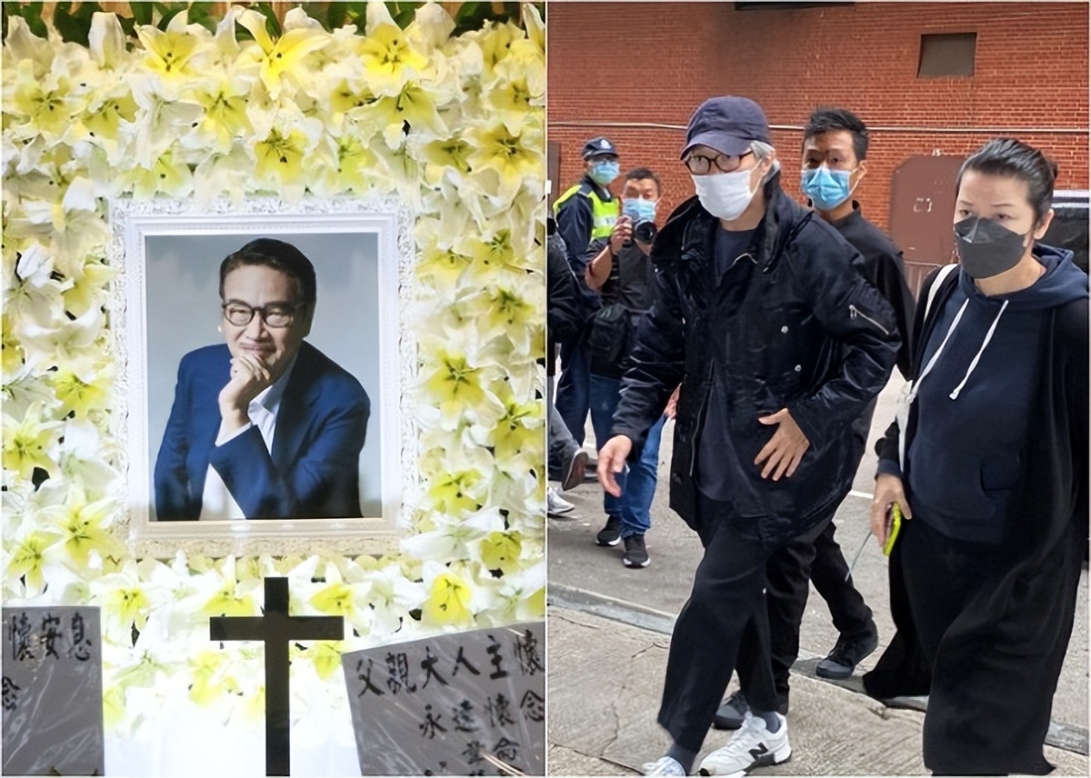 吴孟达葬礼:第三任妻子现身,刘德华满是黑眼圈,星爷十分憔悴