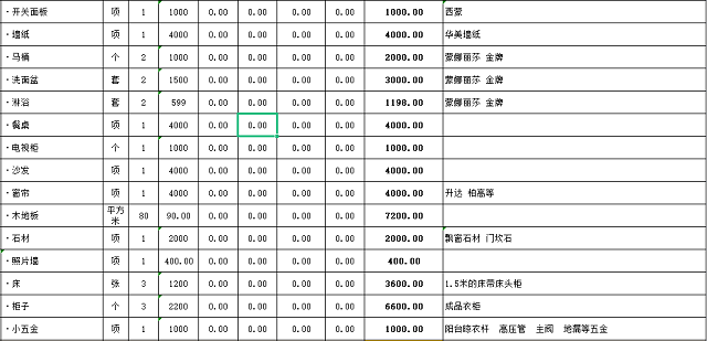 90平方硬装装修清单图片