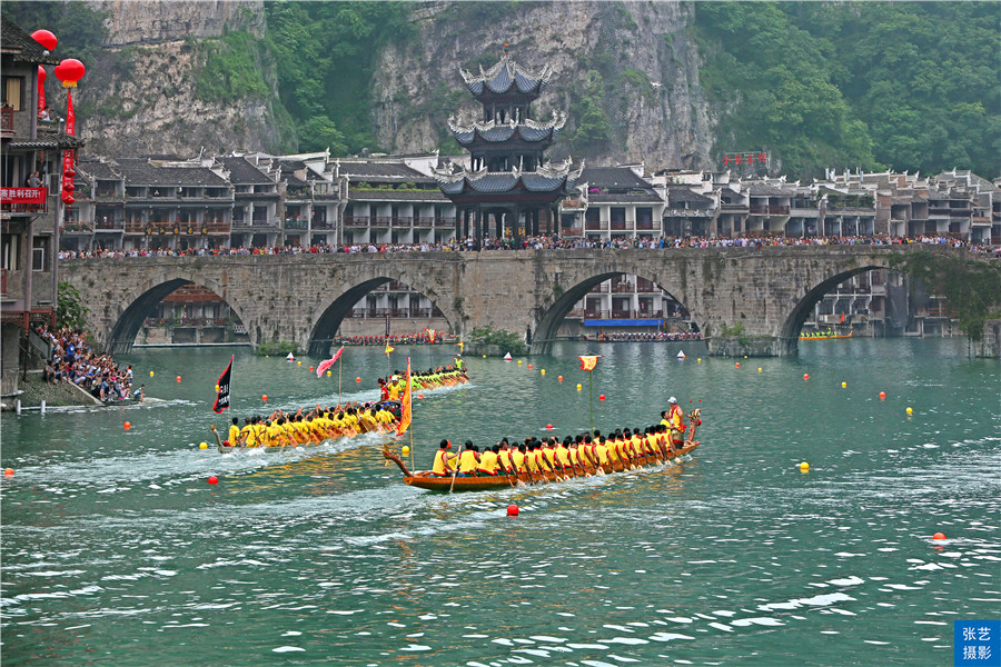 贵州镇远端午节热闹非凡被称为东方威尼斯免费国家5a景区