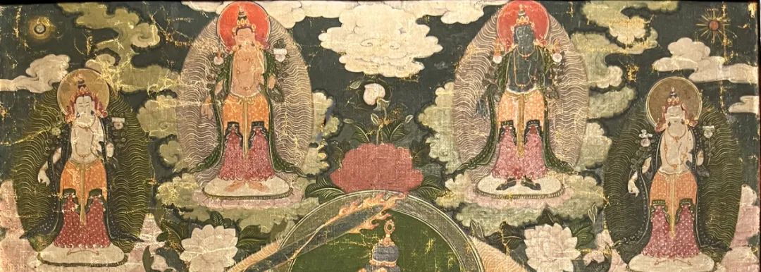 北京雍和宫风格《红黄文殊与八大菩萨》唐卡赏析