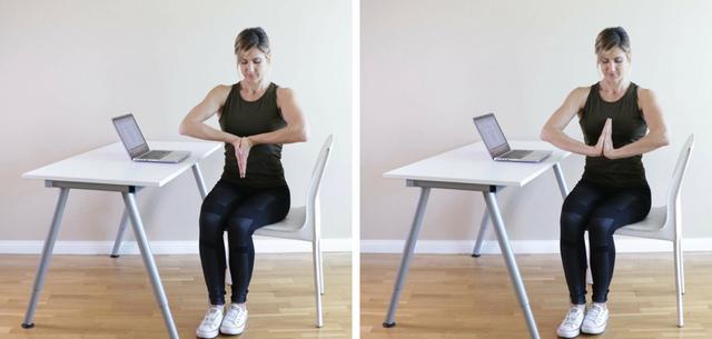 9个办公室坐姿伸展运动,释放颈椎,肩膀和腰椎,缓解腰酸背痛
