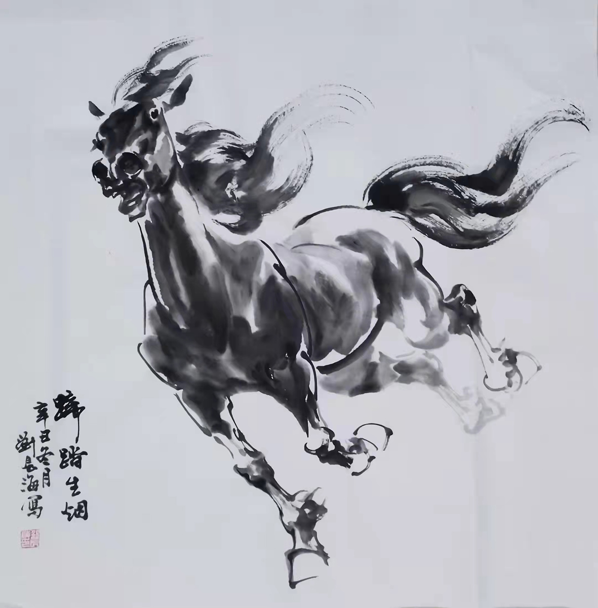 「作品欣赏」精神抖擞,奋发昂扬,画家刘长海作品欣赏