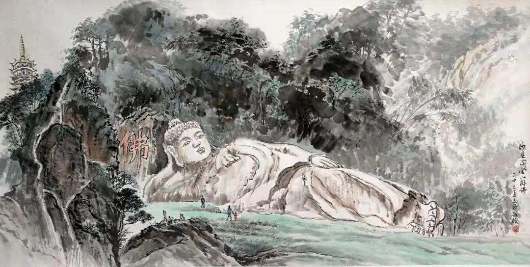 流丽山海风巍巍现实功著名画家高志强作品欣赏