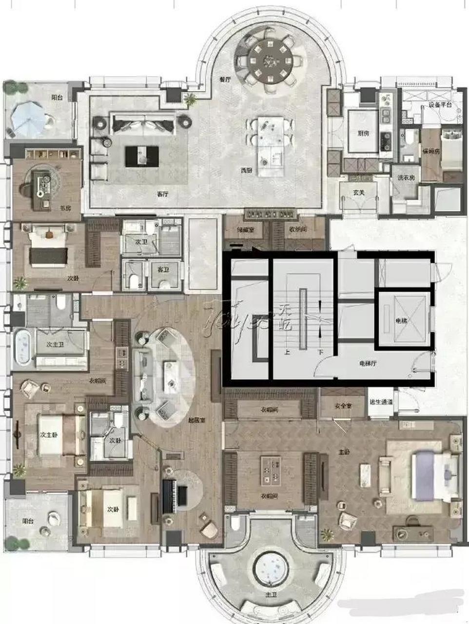 500平米理想宫殿之家,梦里啥都有!