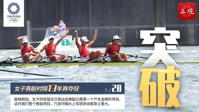 鏖战东京 | 中国赛艇"四朵金花"夺金,解说员哽咽落泪:非常幸福和骄傲!