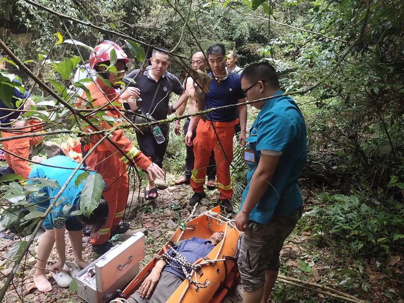 梧州一男子深山采灵芝失联,救援队徒步7公里成功救援