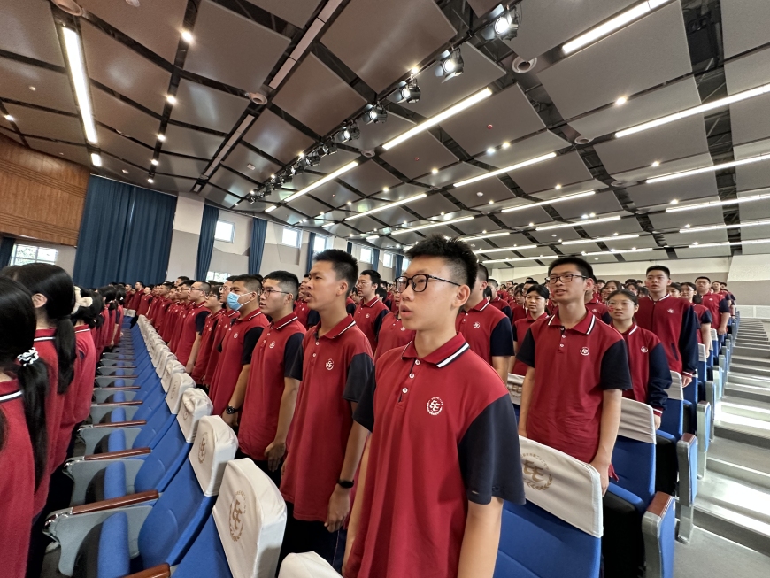石家庄市第二十二中学2021级新高三备考启动仪式暨入楼仪式