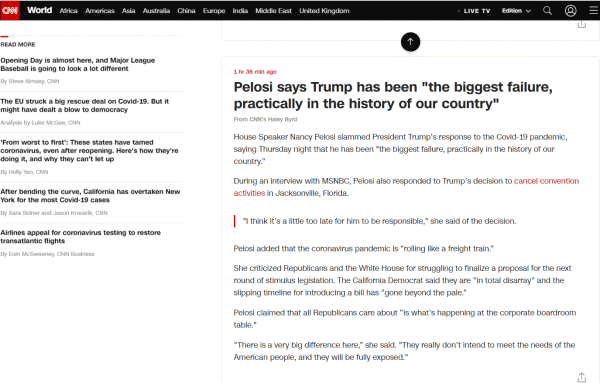 热点|15天新增100万！美国至少11个州确诊超10万例