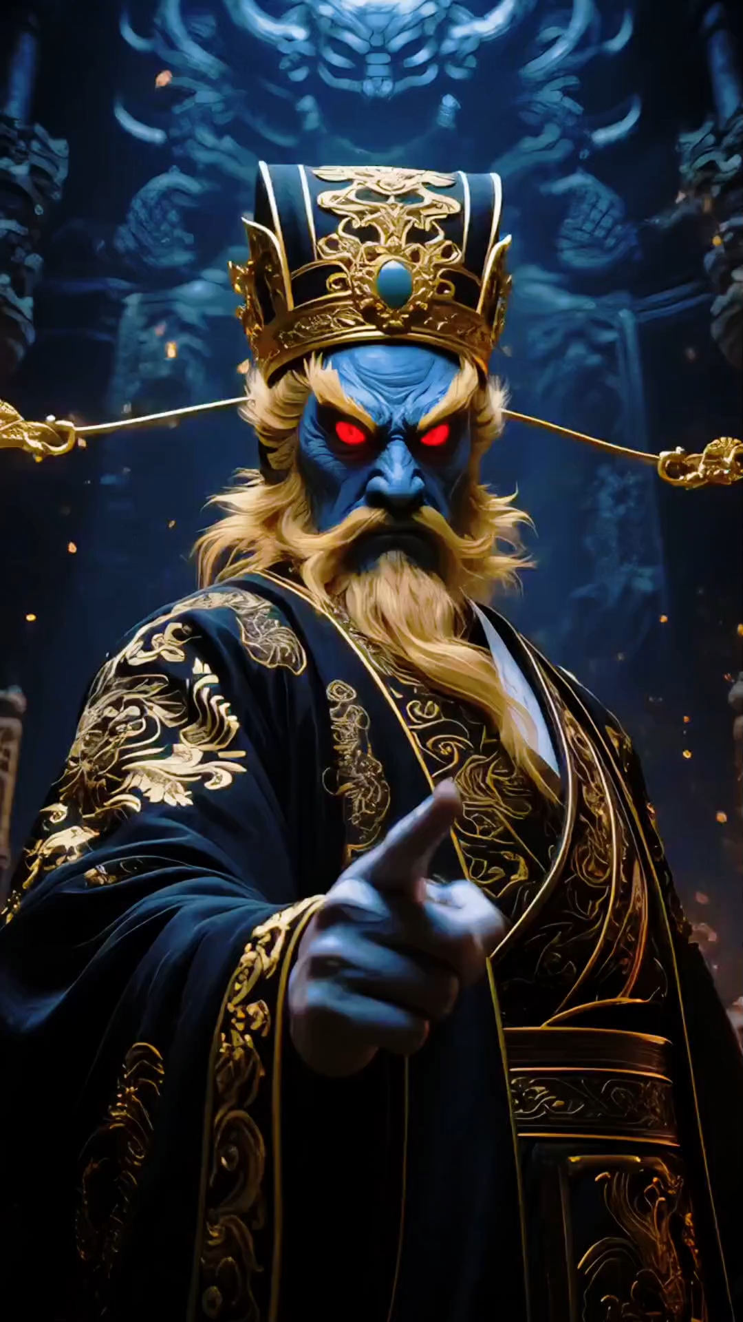 阎王爷送财,阎王赐福,八方来财,财源滚滚,心想事成,发发发发