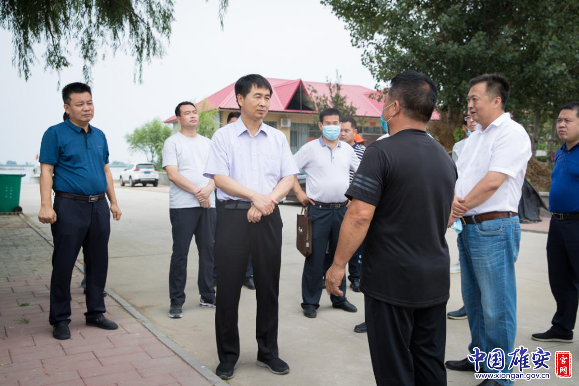 田金昌到安新县调研检查防汛工作