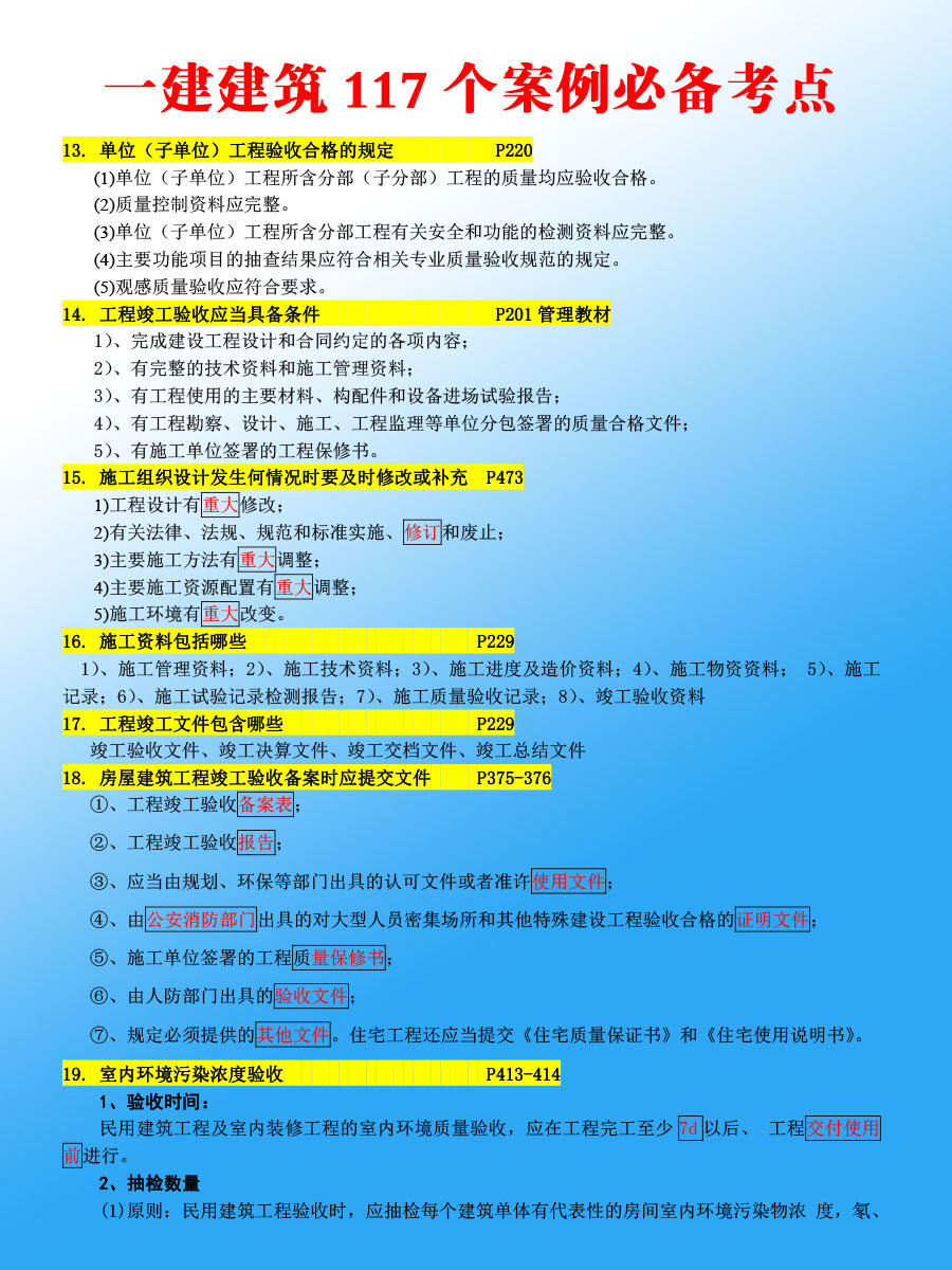 左红军:一建建筑117个案例考点,每年反复考,考前吃透人均110