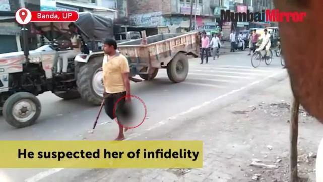 |骇人一幕！怀疑妻子外遇，印度男子斩下其头颅带去警局自首