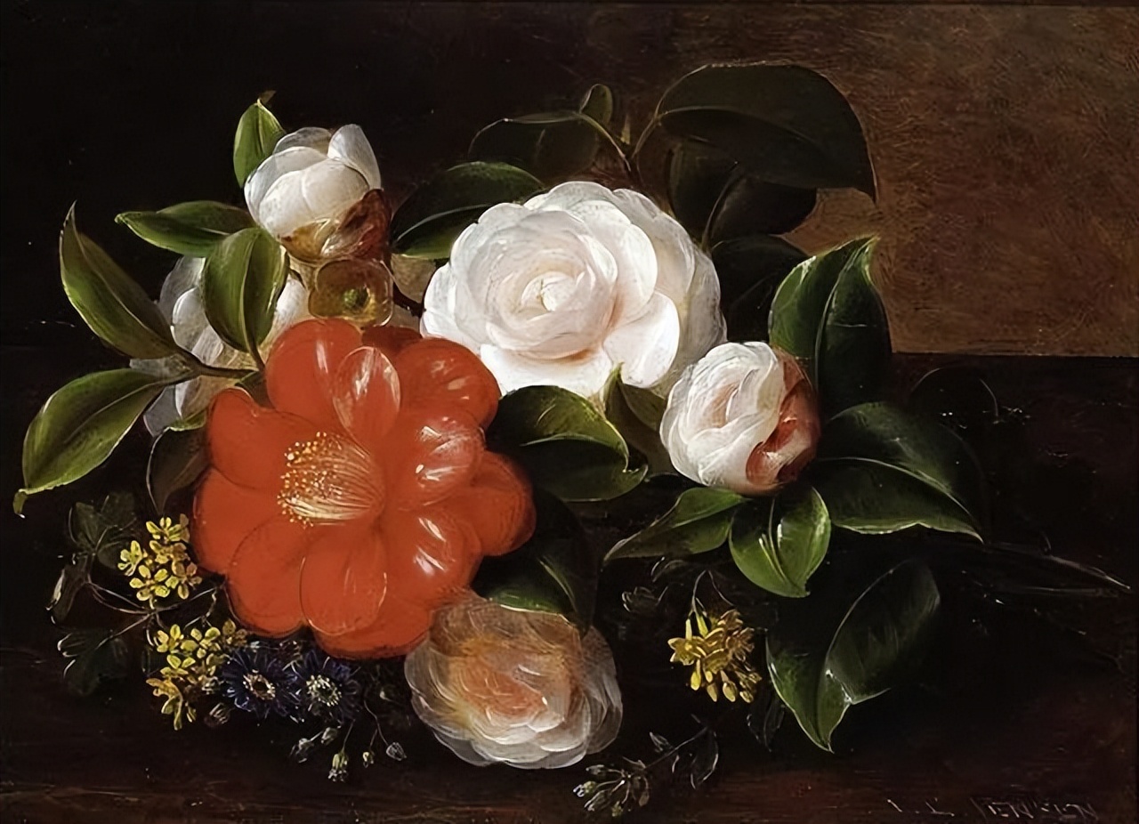 古典唯美写实花卉油画︱艺术名画