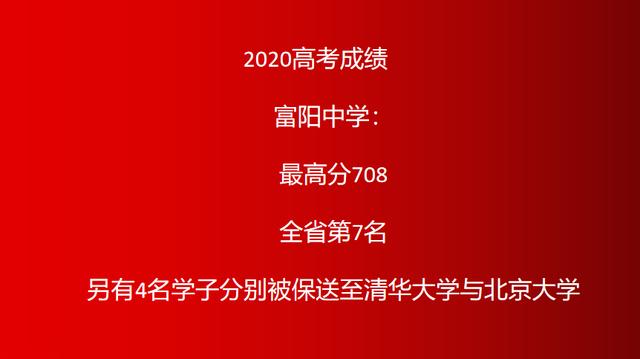 富阳中学2020喜报图片