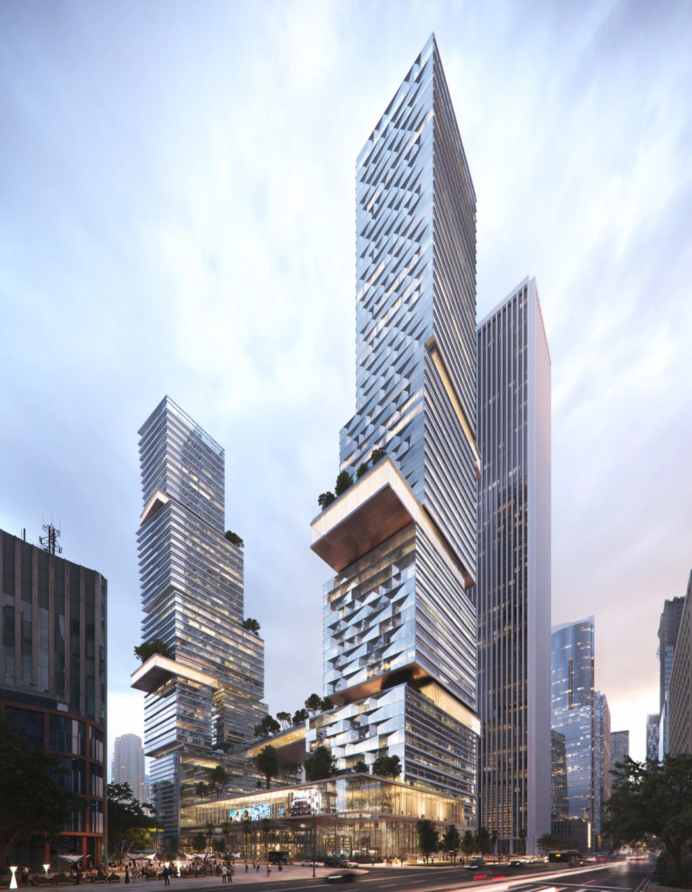 万科总部,设计:nbbj建筑设计公司,超级总部基地是深圳市未来城市发展