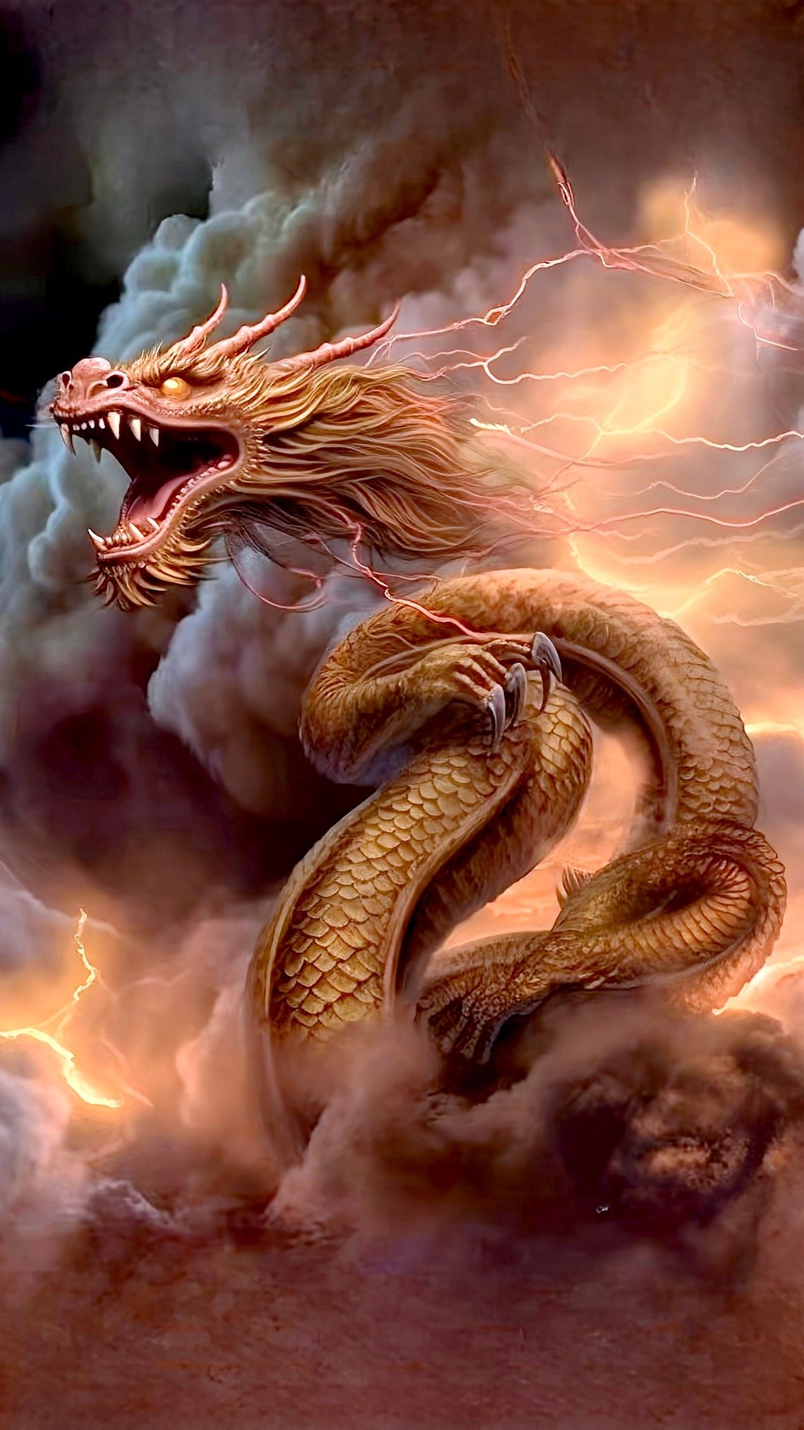 绘画之龙:魅力迷幻,无限想象的艺术奇观(超酷龙图壁纸)