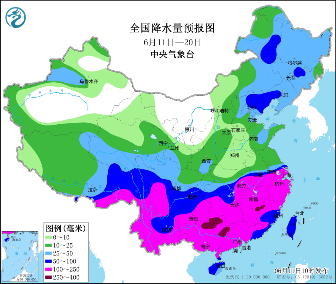 1一7天降水量分布图图片