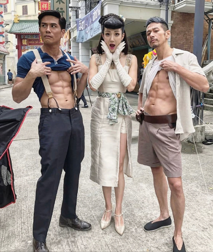 唐诗咏否认与伍允龙因拍摄《铁拳英雄》发展恋情,网友:有夫妻相