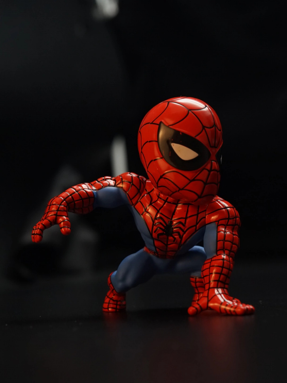 q版漫威蜘蛛侠合金手办公仔摆件模型 高度10cm,合金的,很重!