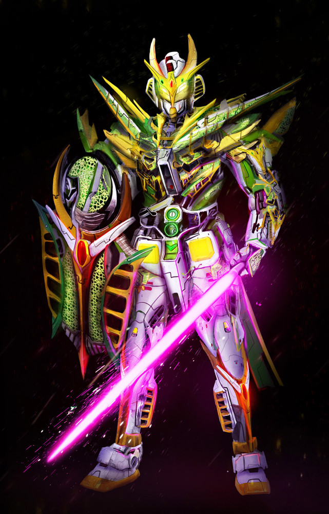 假面骑士:克罗兹宛如赤火炎魔,斩月变身高达武士,真帅