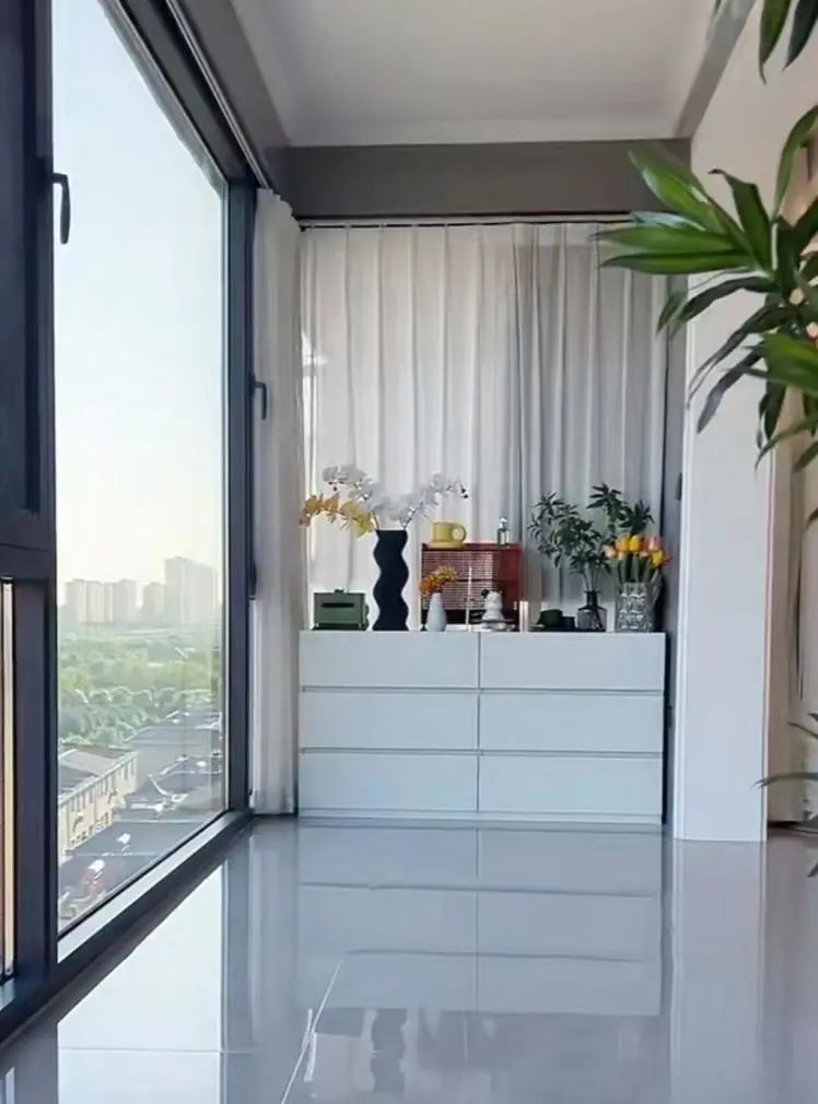 我才发现阳台两侧不能砸的墙垛原来可以这样设计