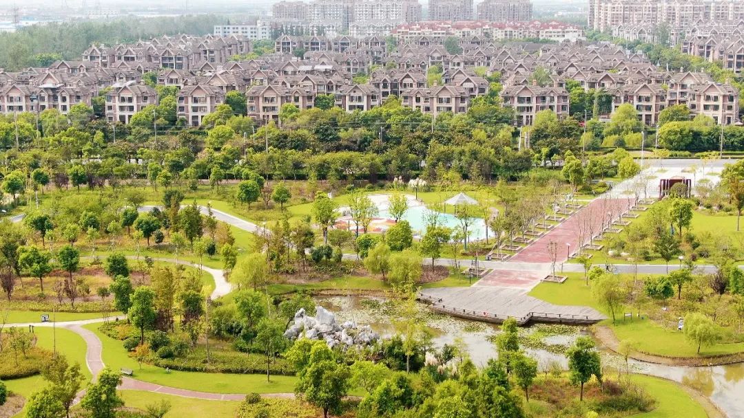 绝绝子!一起来看航拍镜头下海湾镇的星火公园有多美