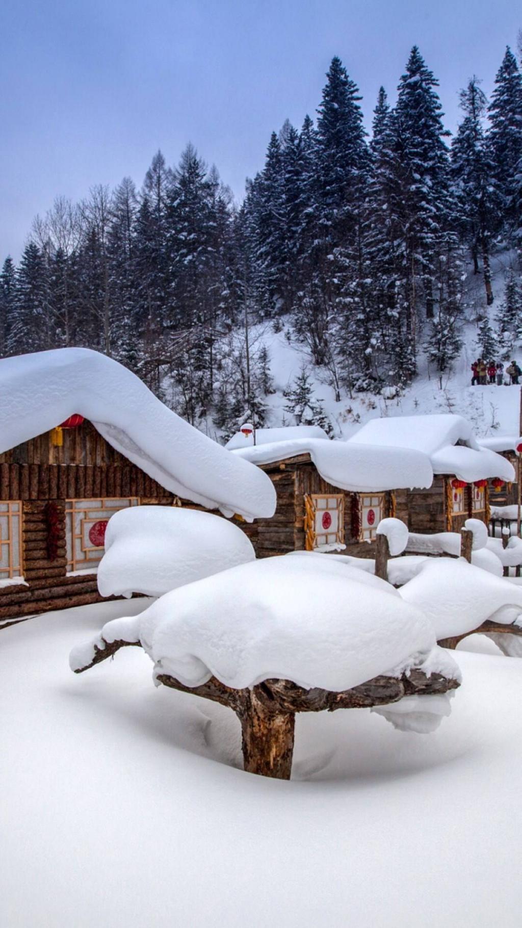 东北过年农村雪景图片图片