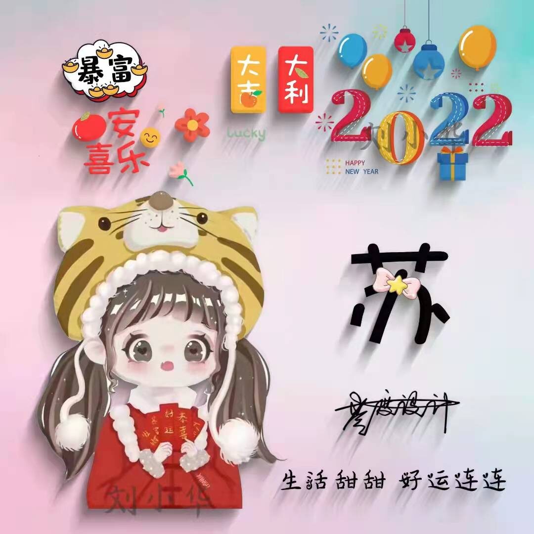 您的微信頭像該換了,2022虎年大吉紅色喜慶簽名頭像,請查收帶走