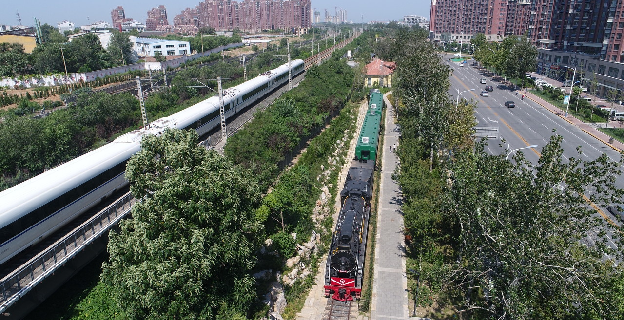 济南胶济铁路移出市区图片
