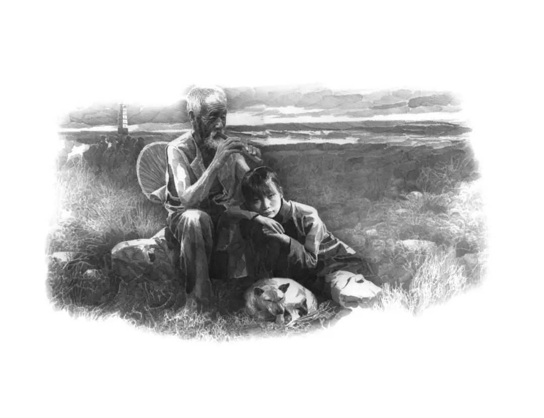 当代著名画家李晨,《边城》高清插画!|情感与绘画语境的结合