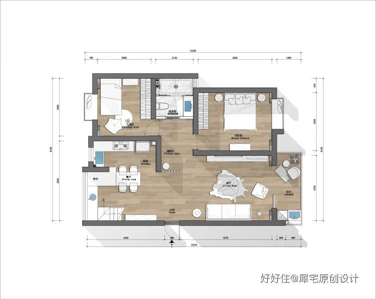 阁楼变主卧套间,160㎡休闲舒适的顶楼复式