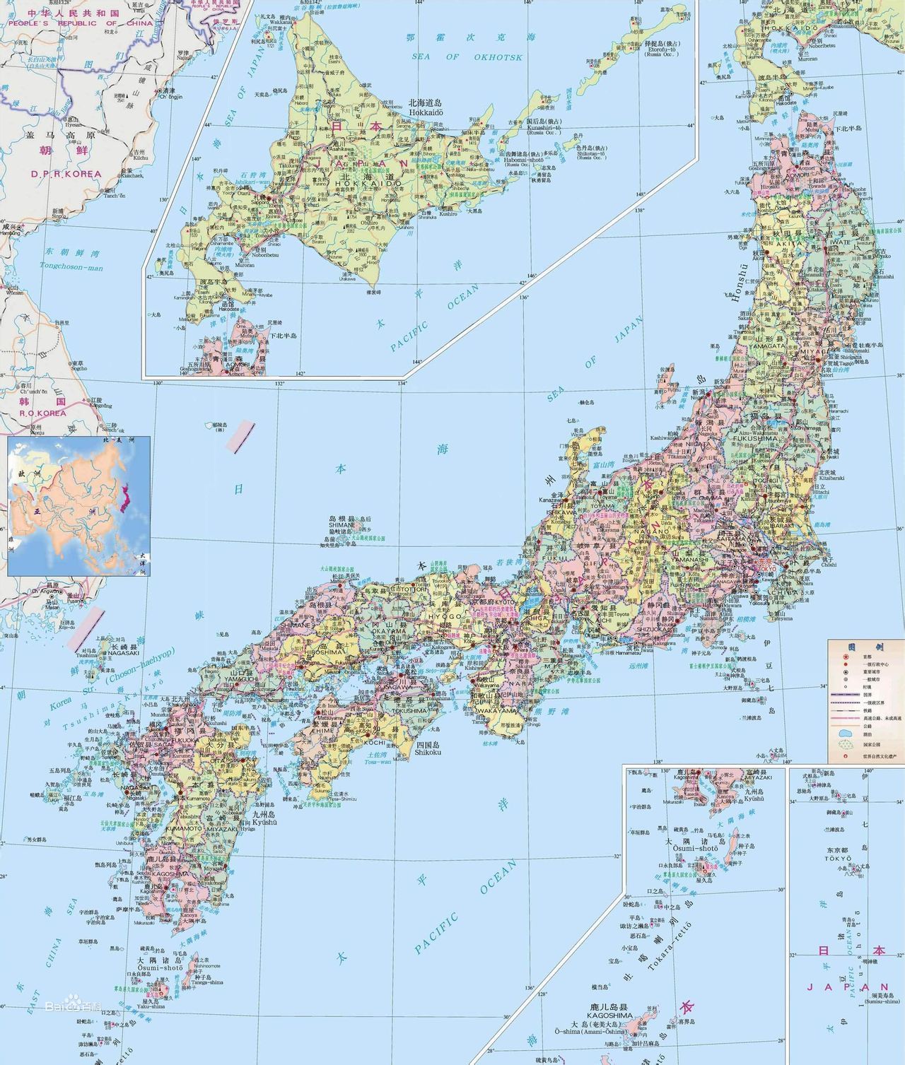 日本世界地理位置图片