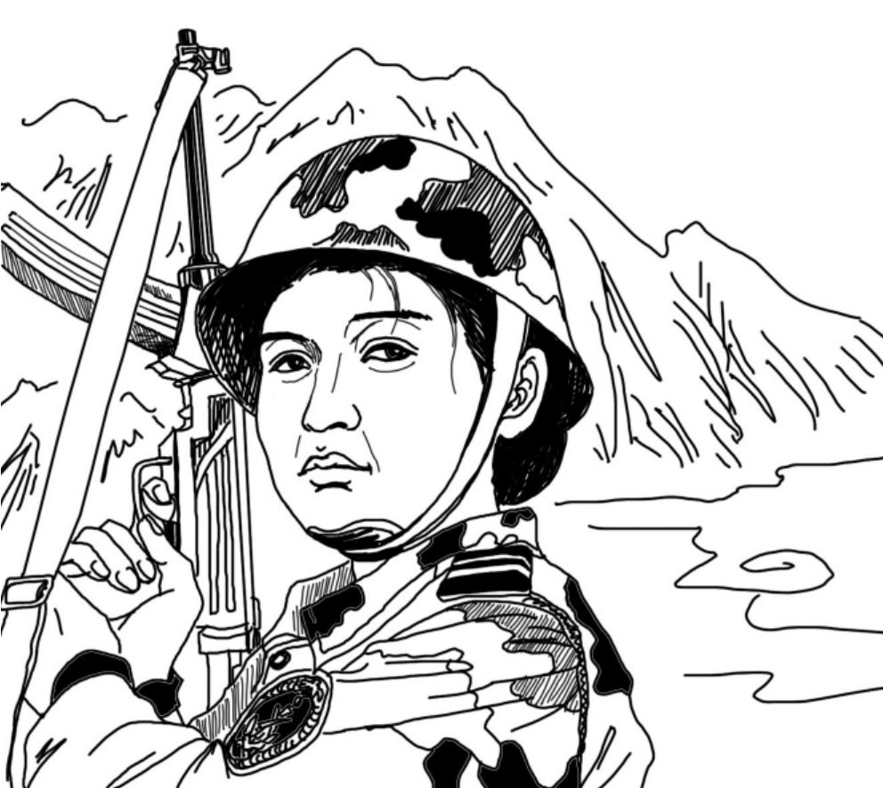中国女兵从野人山撤退,中途遭雄性野人俘虏