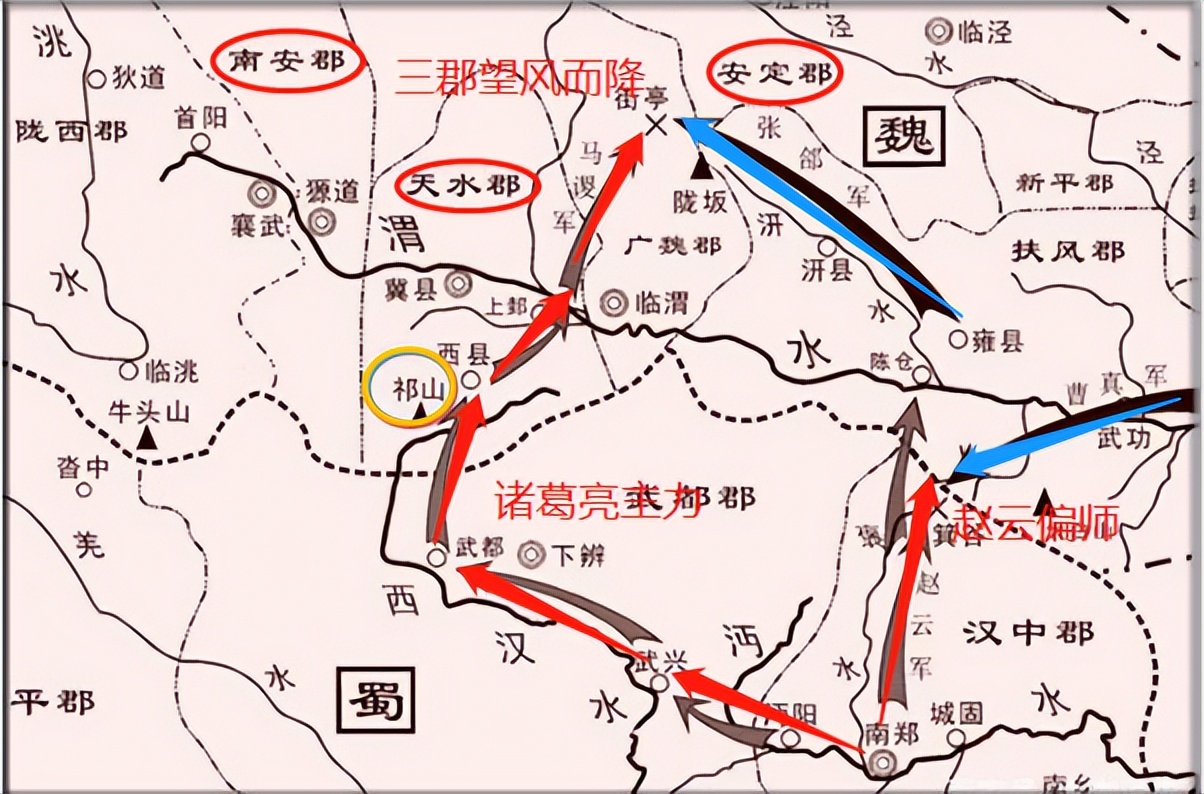 刘邦还定三秦,诸葛亮六出祁山,为何前者胜而后者败?