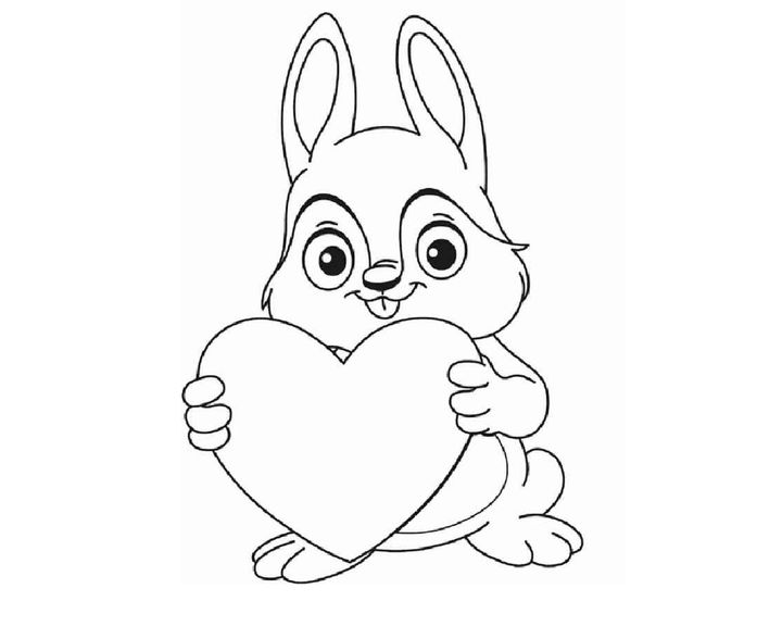 兔子简笔画素描图片